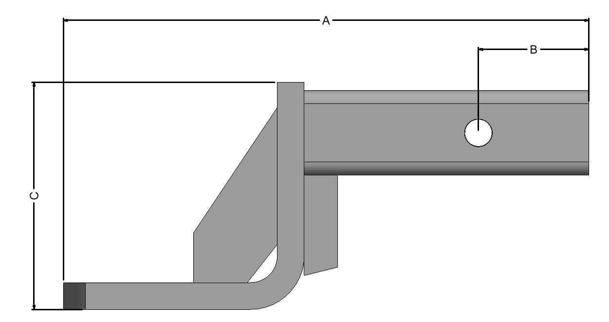 TOWBAR TONGUE 2 IN UP HEAVY DUTY