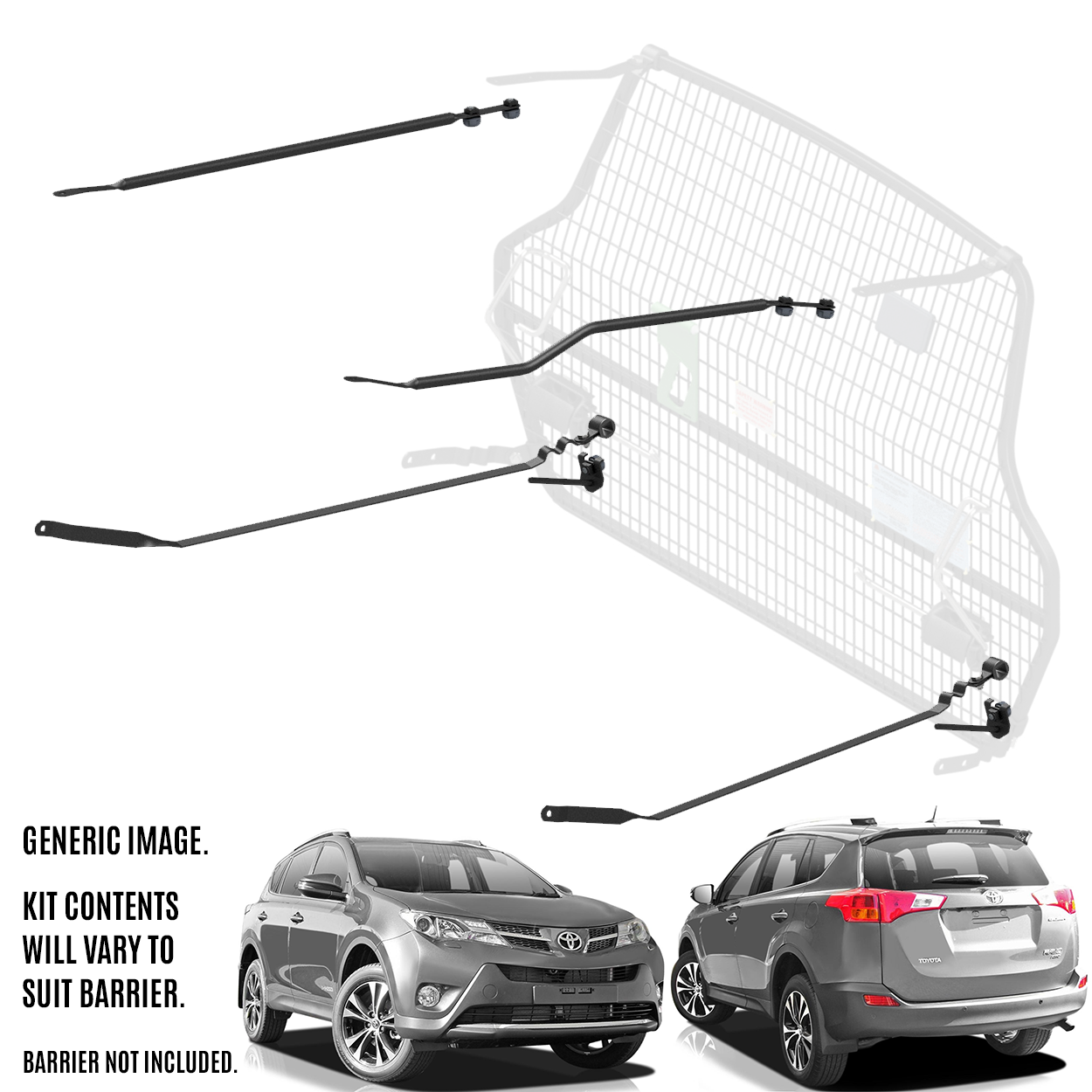 Cargo Barrier Front Position Kit Suits Toyota Rav 4 2013 to 2018