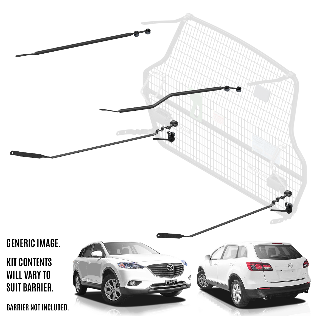 Cargo Barrier Front Position Kit Suits Mazda CX-9 2007 to 2016