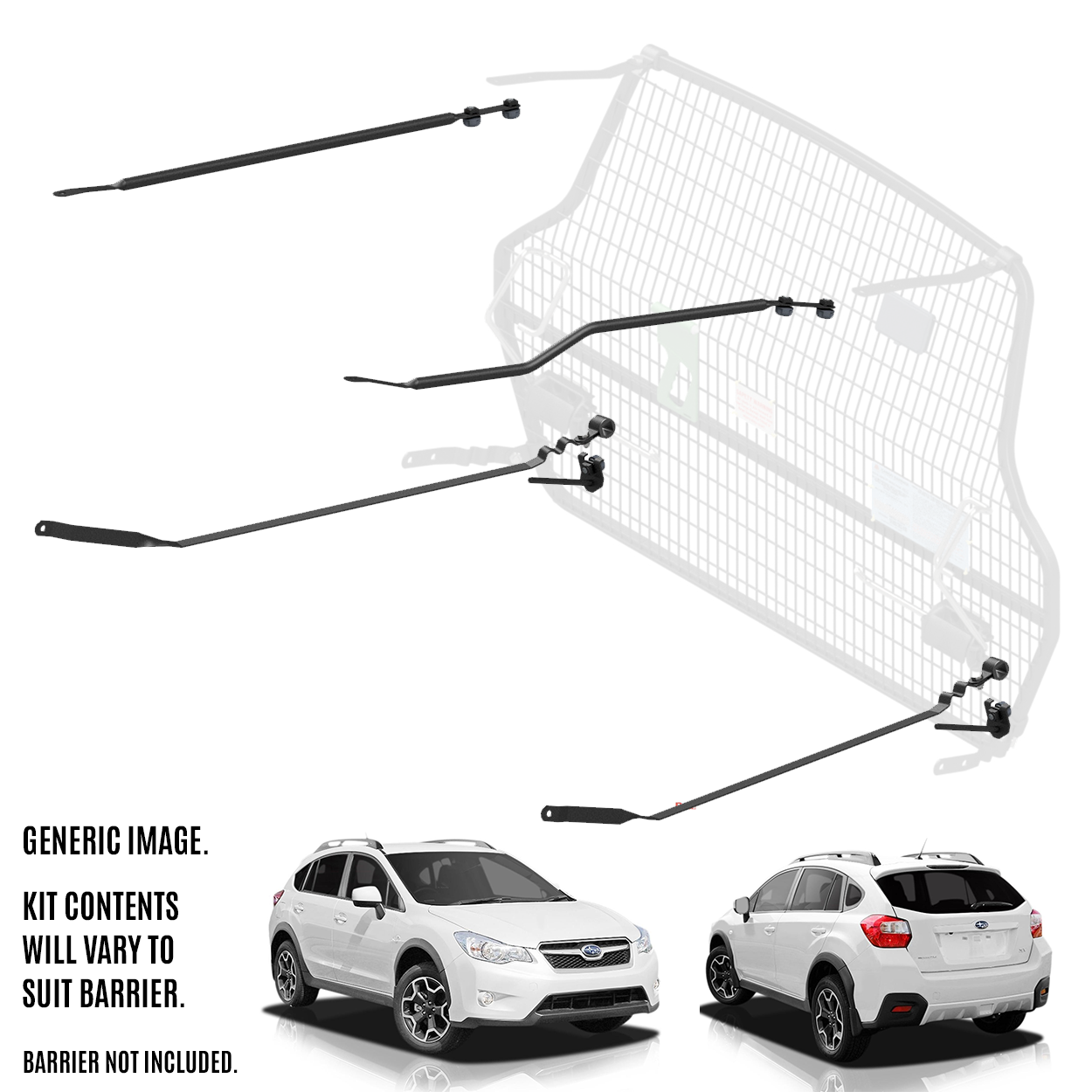 Cargo Barrier Front Position Kit Suits Subaru Impreza 2012 to 2017
